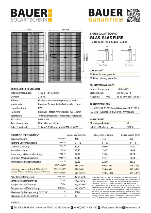 Datenblatt Bauer 450
